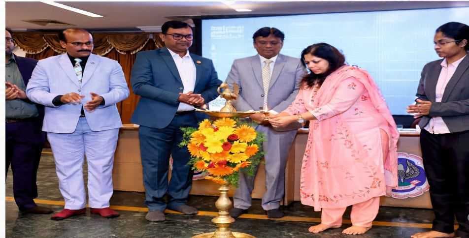Lamp lighting ceremony at ICAI ethics event